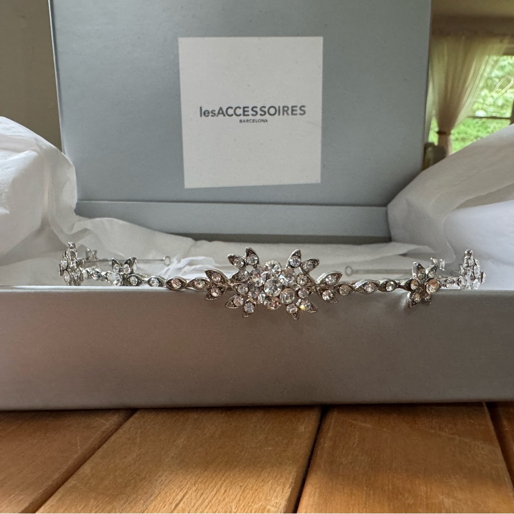 Silver Crystal Vine Hair Accessory
